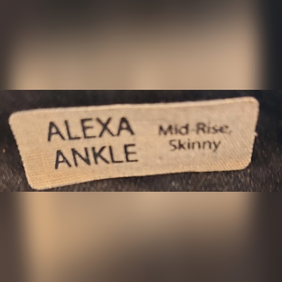 Mavi Jeans Black Coated Alexa Ankle Mid Rise Skinny Pants NWT - Picture 9 of 10